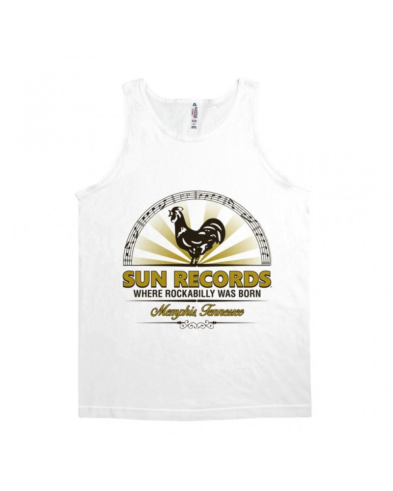 Sun Records Unisex Tank Top | Ombre Logo Emblem Shirt $7.98 Shirts