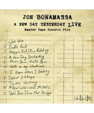 Joe Bonamassa NEW DAY YESTERDAY LIVE CD $4.80 CD