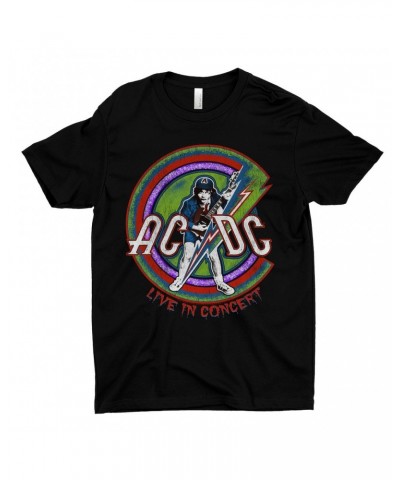 AC/DC T-Shirt | Retro Stitched Live In Concert Reissue Shirt $8.73 Shirts