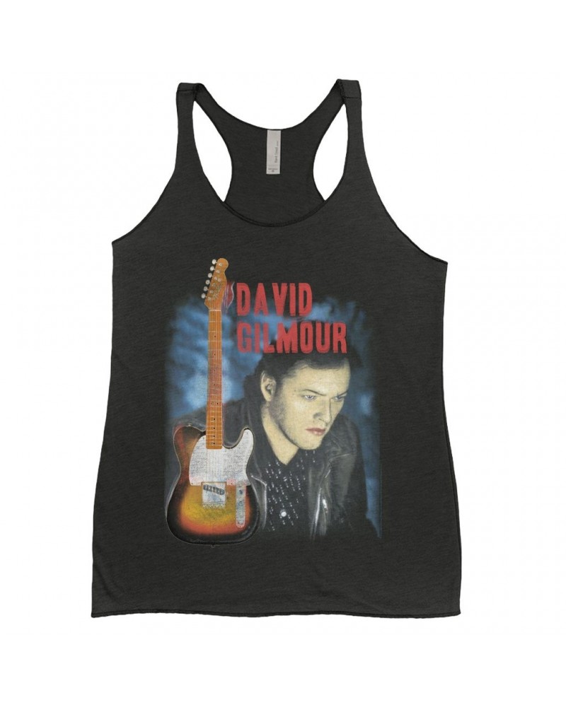 David Gilmour Ladies' Tank Top | Color Tone About Face Image Shirt $10.13 Shirts