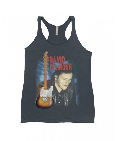 David Gilmour Ladies' Tank Top | Color Tone About Face Image Shirt $10.13 Shirts