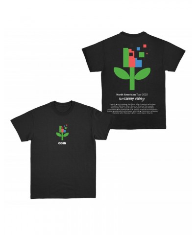 COIN Uncanny Valley Black Tour T-Shirt $13.80 Shirts