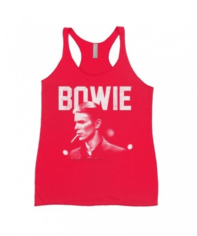 David Bowie Bold Colored Racerback Tank | Bowie's The Man Who Fell To Earth Design Shirt $14.48 Shirts