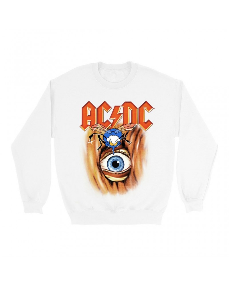 AC/DC Sweatshirt | Fly On The Wall Album Cover Image Sweatshirt $15.03 Sweatshirts