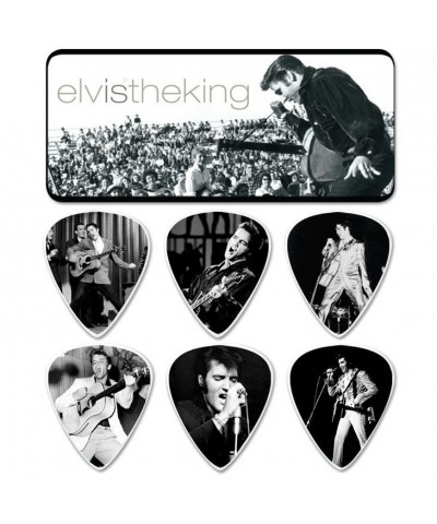 Elvis Presley The King Guitar Picks & Tin $2.10 Instruments