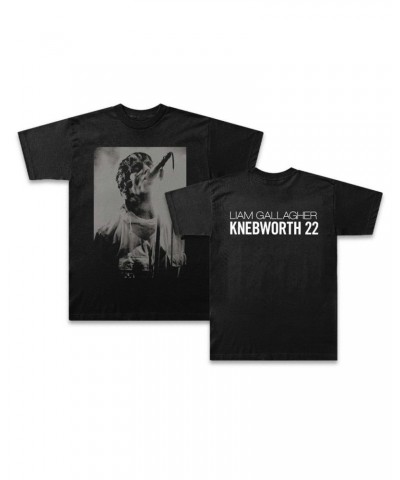 Liam Gallagher Knebworth 22 Live Photo T-Shirt Black $11.94 Shirts