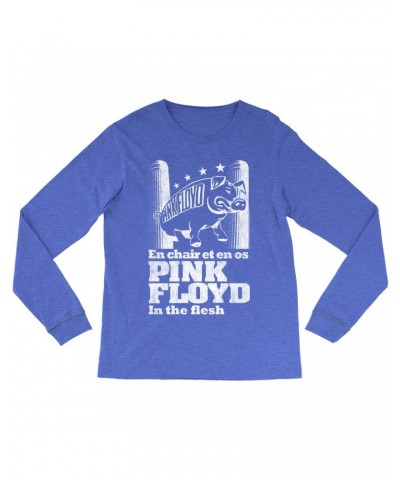 Pink Floyd Long Sleeve Shirt | In The Flesh Concert en Français Design Shirt $14.08 Shirts