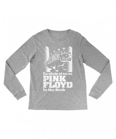 Pink Floyd Long Sleeve Shirt | In The Flesh Concert en Français Design Shirt $14.08 Shirts