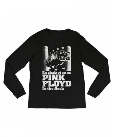 Pink Floyd Long Sleeve Shirt | In The Flesh Concert en Français Design Shirt $14.08 Shirts