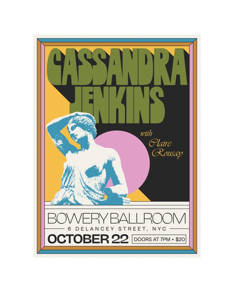 Cassandra Jenkins Bowery Ballroom 10/22 Poster $8.75 Decor