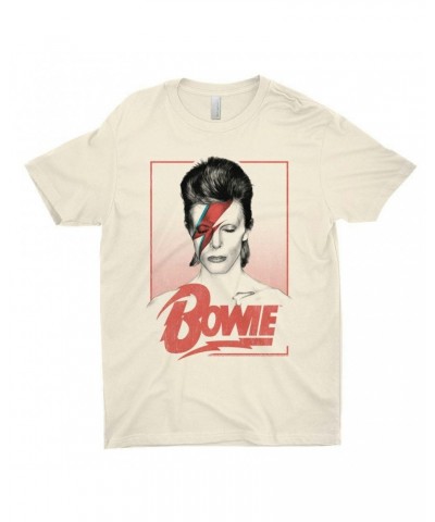 David Bowie T-Shirt | Aladdin Sane Bowie Red Image Shirt $11.98 Shirts