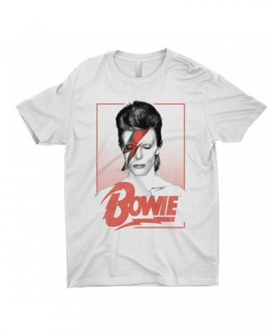 David Bowie T-Shirt | Aladdin Sane Bowie Red Image Shirt $11.98 Shirts