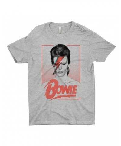 David Bowie T-Shirt | Aladdin Sane Bowie Red Image Shirt $11.98 Shirts