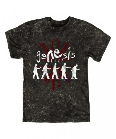 Genesis T-shirt | Live In The UK Distressed Mineral Wash Shirt $9.58 Shirts