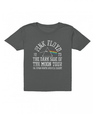 Pink Floyd Kids T-Shirt | Dark Side Of The Moon World Tour 72-73 Distressed Kids T-Shirt $7.73 Kids