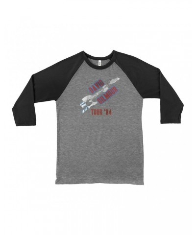 David Gilmour 3/4 Sleeve Baseball Tee | 1984 Tour Shirt $13.18 Shirts