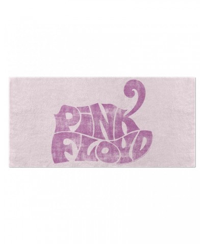 Pink Floyd Beach Towel | Groovy Logo Distressed Pink Towel $27.48 Towels