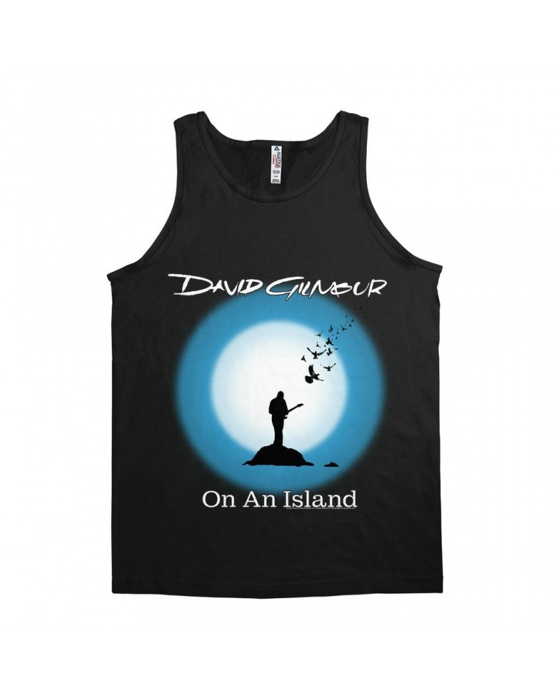 David Gilmour Unisex Tank Top | On An Island Album Design Shirt $7.73 Shirts