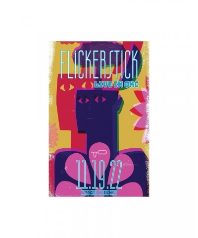 Flickerstick Live in OKC 11-19-2022 Show Poster $4.50 Decor