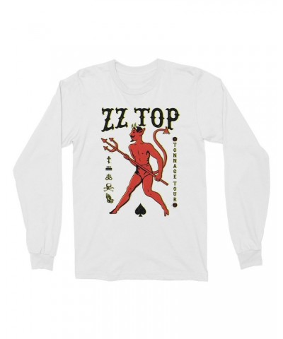 ZZ Top White 2017 Tonnage Tour Itinerary Long Sleeve $7.20 Shirts