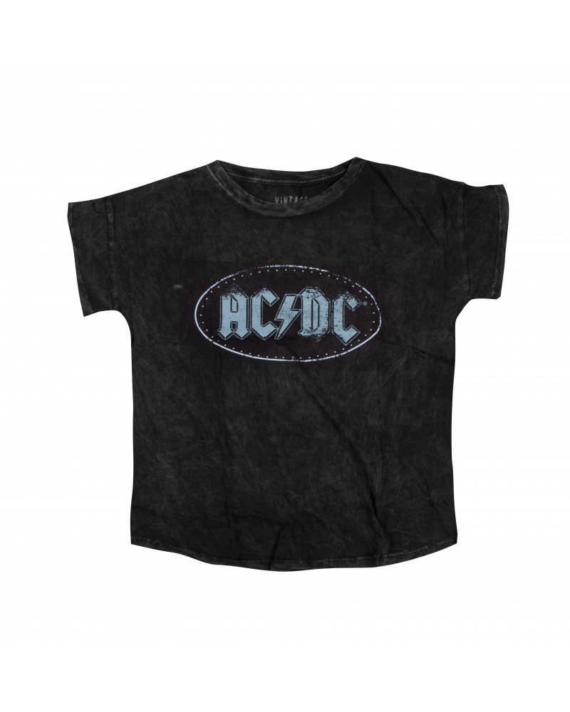 AC/DC Circlular Logo Charcoal T-Shirt $2.25 Shirts