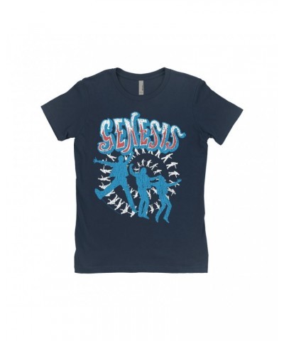 Genesis Ladies' Boyfriend T-Shirt | Jumping In Distressed Shirt $9.98 Shirts