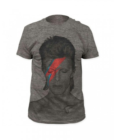 David Bowie T Shirt | David Bowie Aladdin Sane Triblend T-Shirt $11.16 Shirts