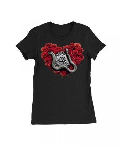 Whitesnake Rose Heart Black Ladies Tee $9.90 Shirts