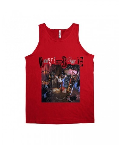 David Bowie Unisex Tank Top | Never Let Me Down Album Cover Shirt $8.23 Shirts