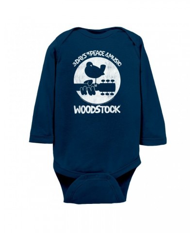 Woodstock Long Sleeve Bodysuit | Bird And Guitar All In White Bodysuit $8.56 Shirts