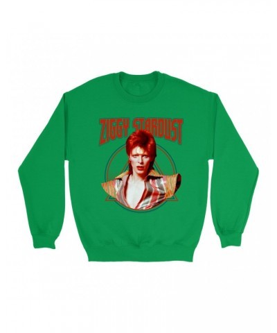 David Bowie Bright Colored Sweatshirt | Featuring Ziggy Stardust Sweatshirt $17.48 Sweatshirts