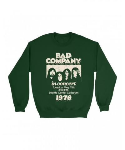 Bad Company Sweatshirt | Live In Concert Seattle Center 1976 Sweatshirt $15.03 Sweatshirts