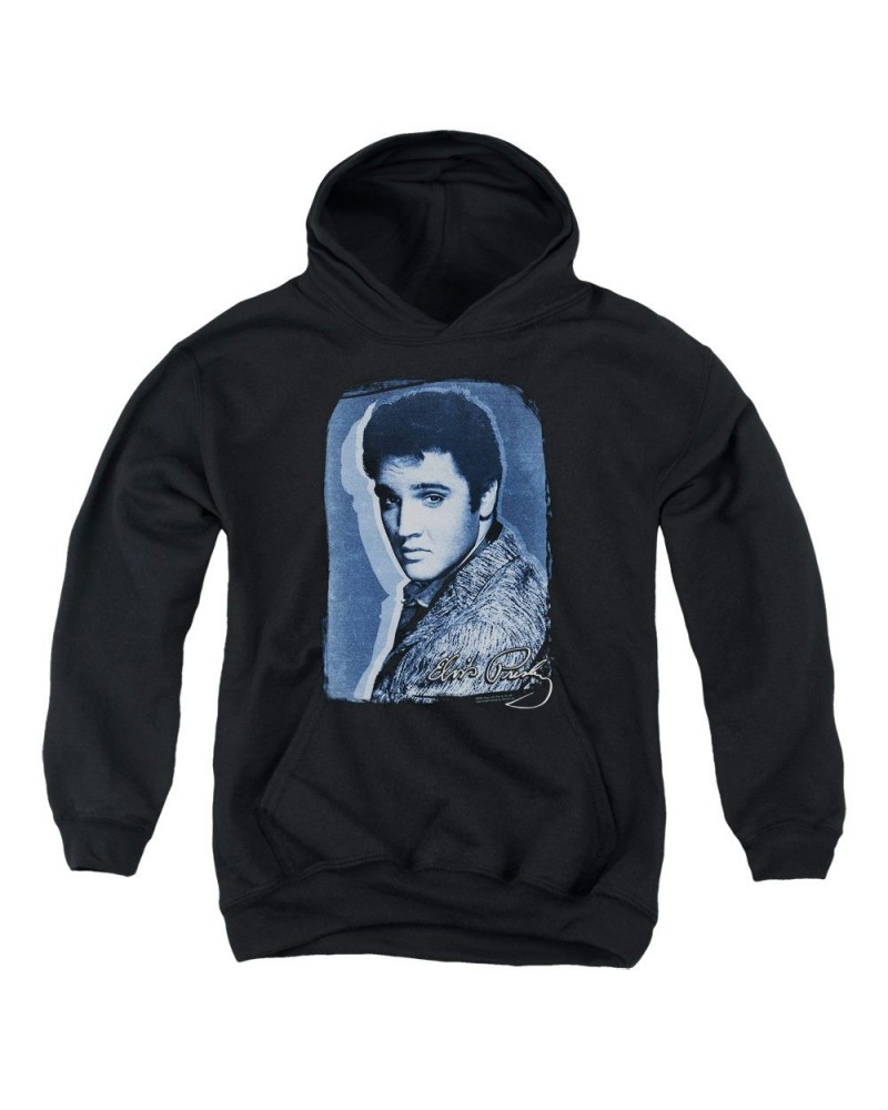 Elvis Presley Youth Hoodie | OVERLAY Pull-Over Sweatshirt $10.15 Sweatshirts