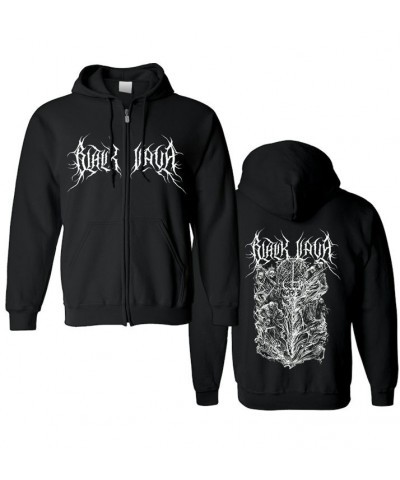 Black Lava Soul Sword' Zip-up Hoodie $22.48 Sweatshirts