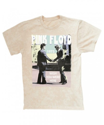 Pink Floyd T-shirt | Pastel Wish You Were Here Design Mineral Wash Shirt $8.99 Shirts