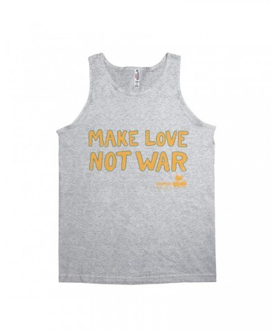 Woodstock Unisex Tank Top | Make Love Not War Distressed Shirt $12.23 Shirts