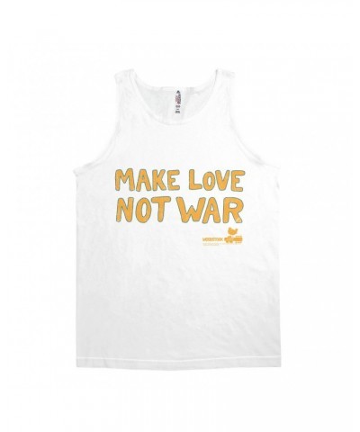 Woodstock Unisex Tank Top | Make Love Not War Distressed Shirt $12.23 Shirts