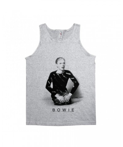 David Bowie Unisex Tank Top | 1974 Black And White Photo Shirt $8.23 Shirts