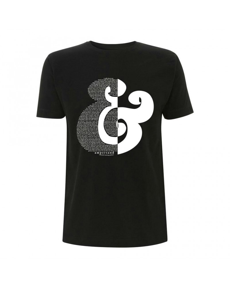 Amanda Palmer Ampersand Lyric T-Shirt - White Print - LADIES $9.25 Shirts