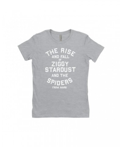 David Bowie Ladies' Boyfriend T-Shirt | The Rise And Fall Of Ziggy Stardust Shirt $12.48 Shirts