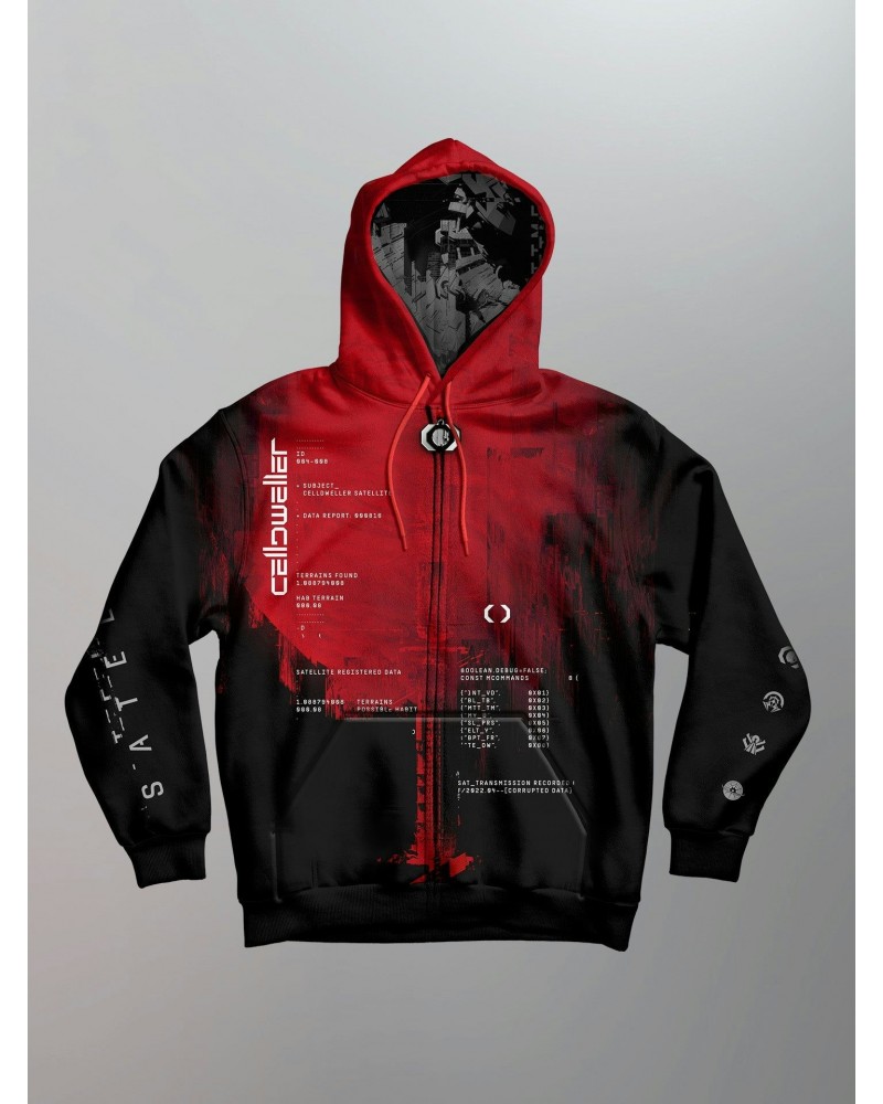 Celldweller Satellites Zip-Up Hoodie $31.50 Sweatshirts