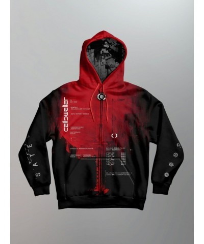 Celldweller Satellites Zip-Up Hoodie $31.50 Sweatshirts