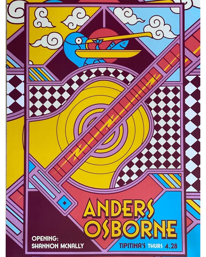 Anders Osborne Jazz Fest 2022 at Tipitina's Poster $12.90 Decor