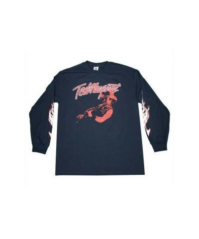 Ted Nugent T Shirt - Long Sleeve Blue Tee $9.42 Shirts