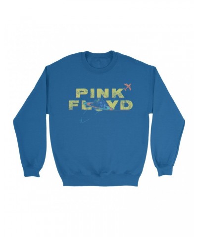 Pink Floyd Sweatshirt | Vintage Orbit Logo Distressed Sweatshirt $11.18 Sweatshirts