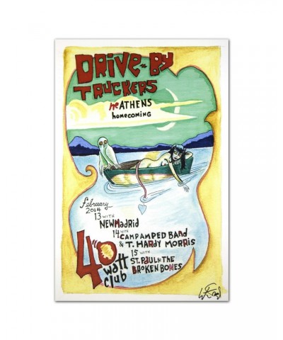 Drive-By Truckers February 2014 Athens Homecoming Poster $7.40 Decor